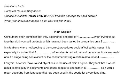 summary completion 4